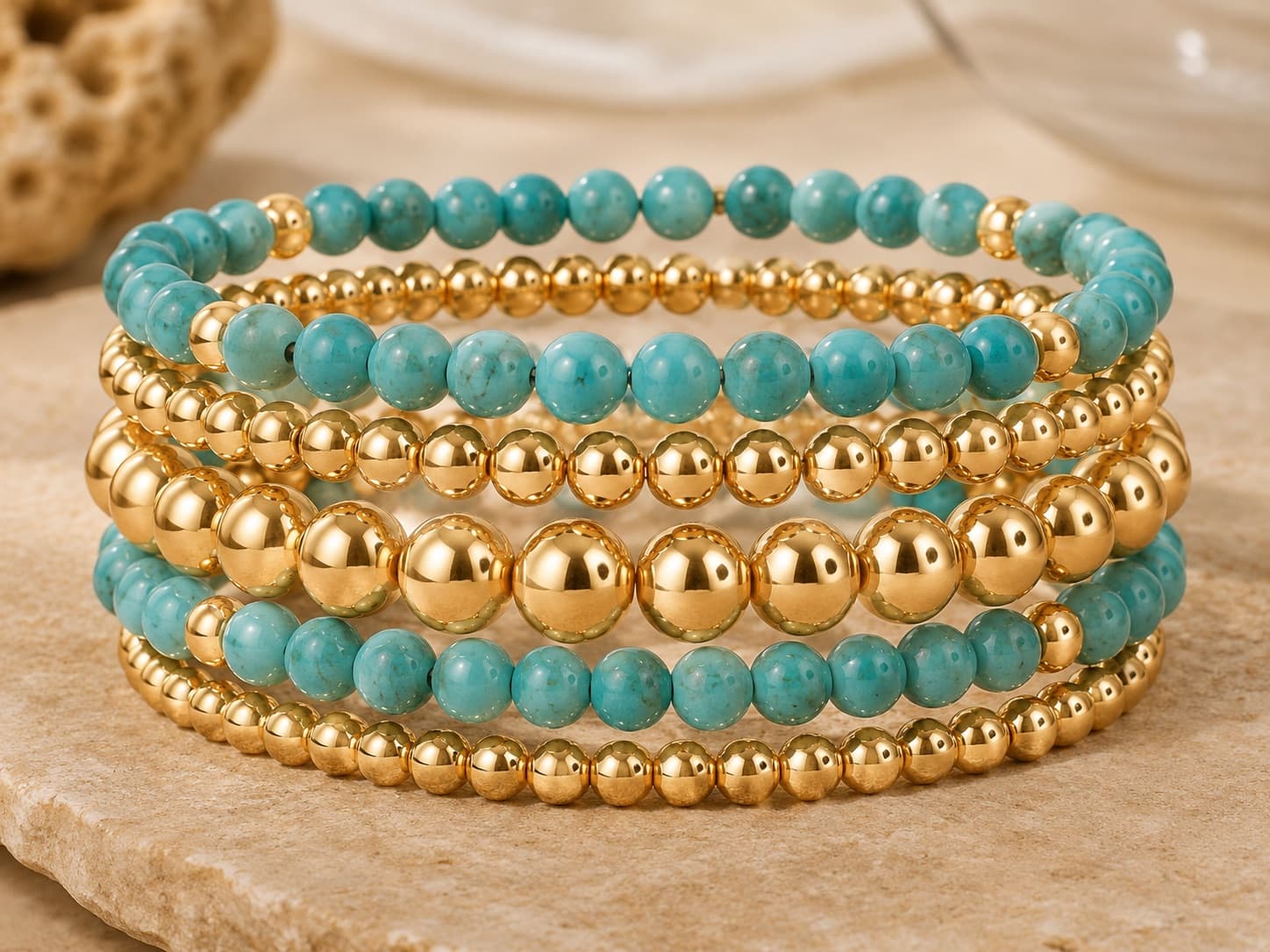 Turquoise Harmony Bracelet Stack