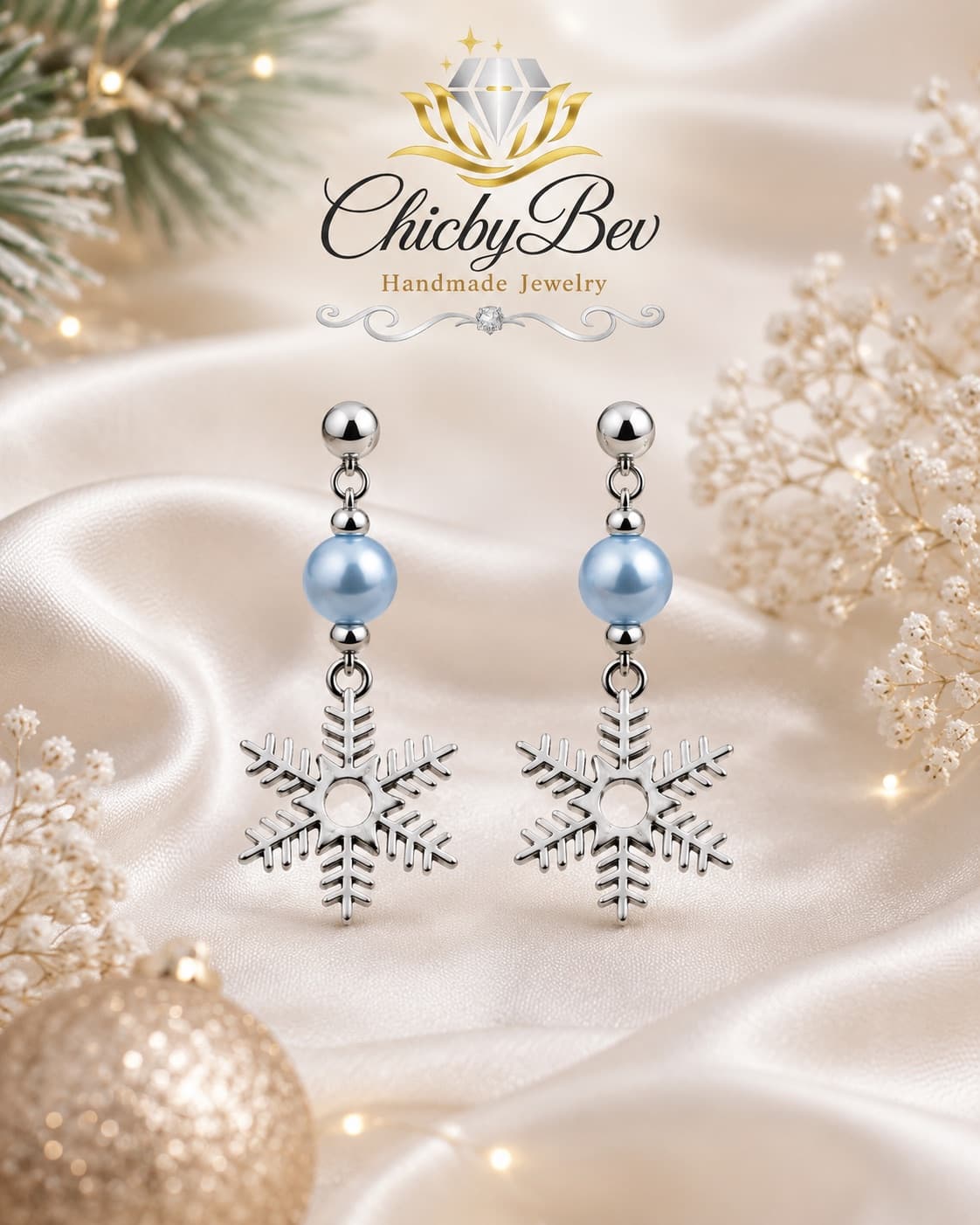 Winter Whisper Snowflake Earrings