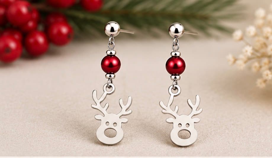 Holly Jolly Reindeer Earrings