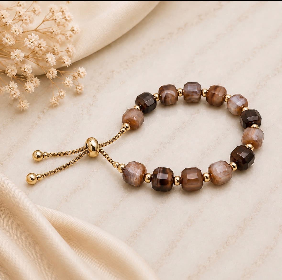 Autumn Golden Ember Adjustable Bracelet