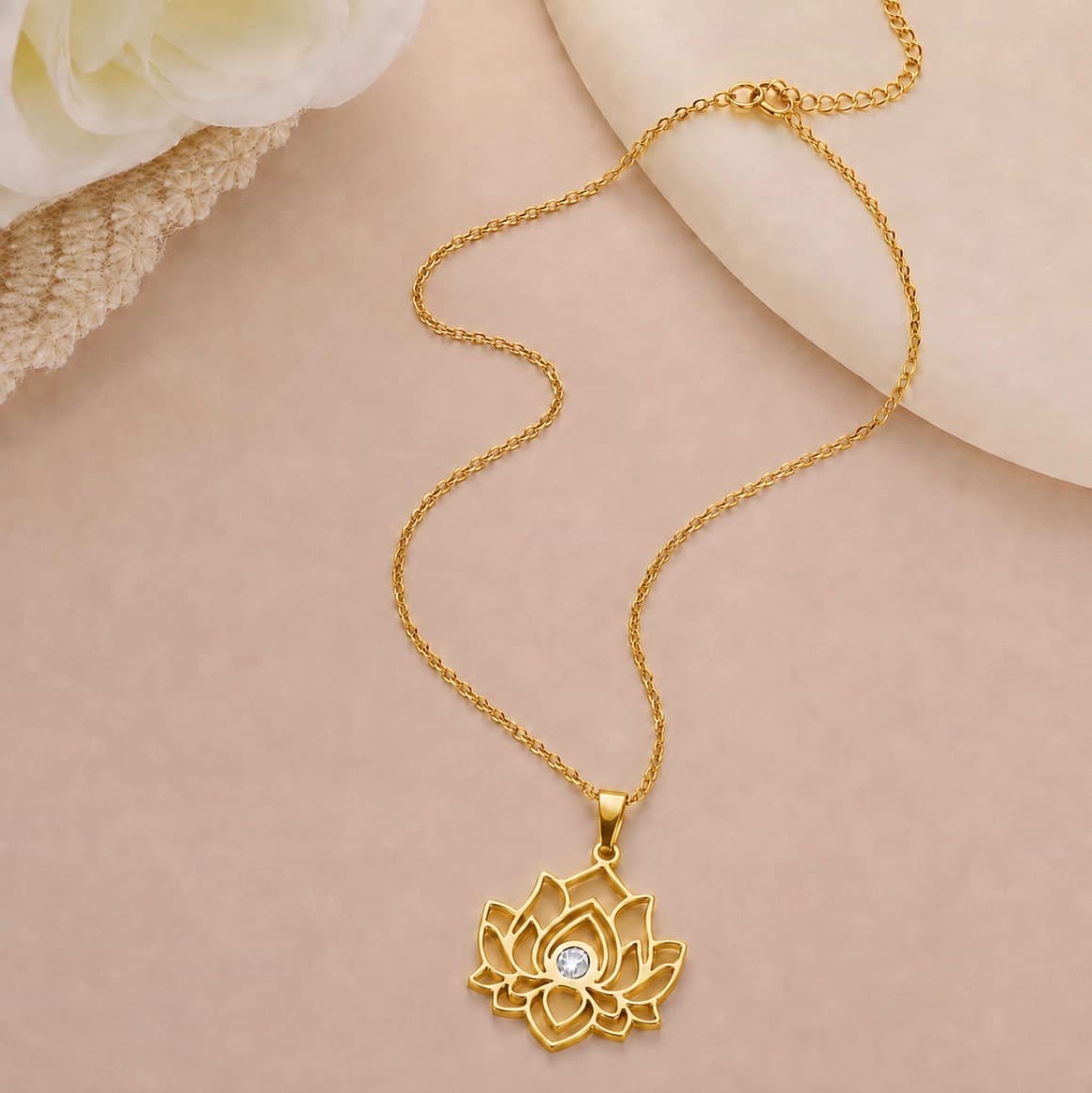 Lumira Golden Lotus Necklace - exclusive (Copy)
