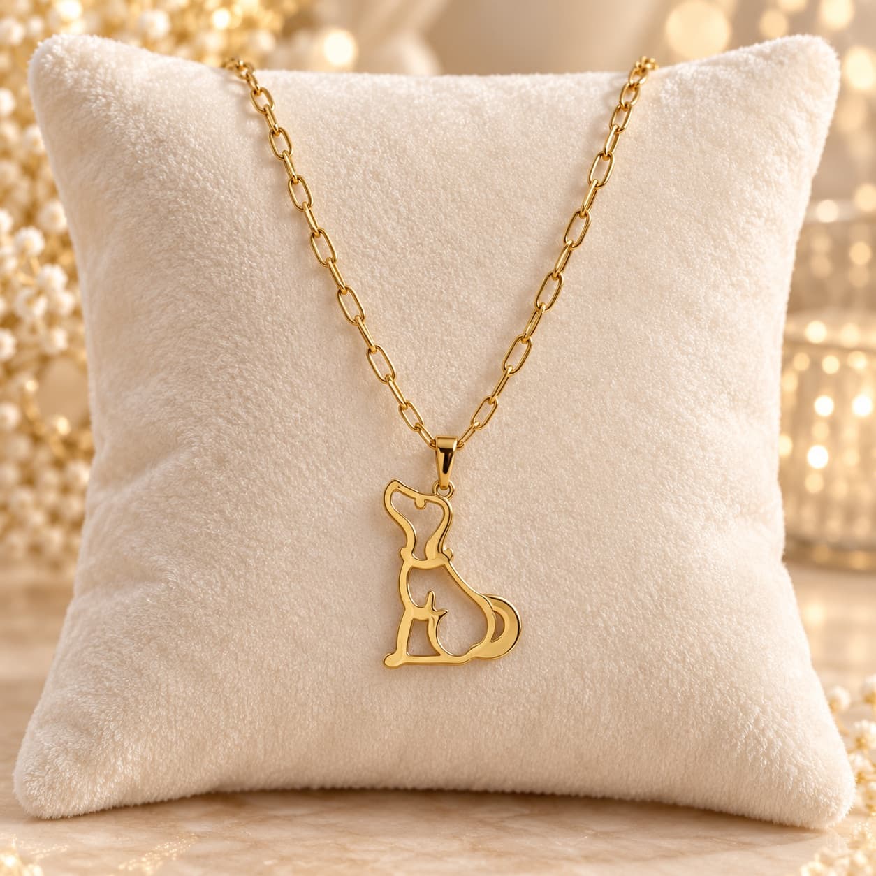 Faithful Golden Companion Necklace Copy)