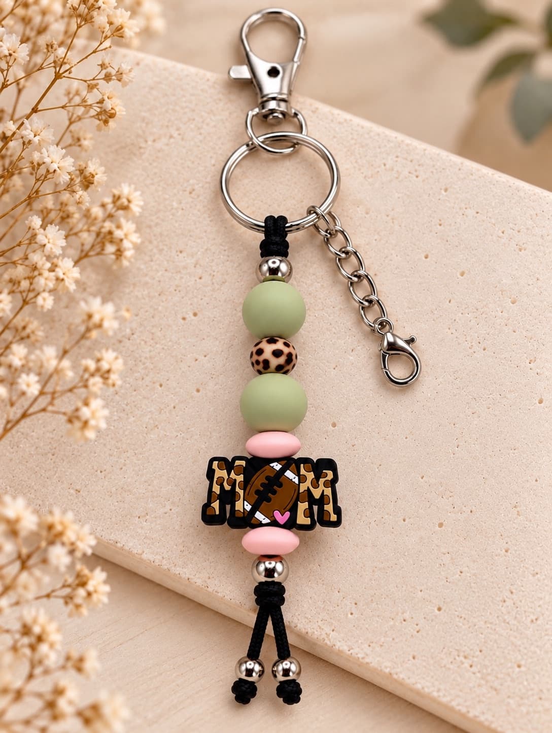 Touchdown Mom Keychain