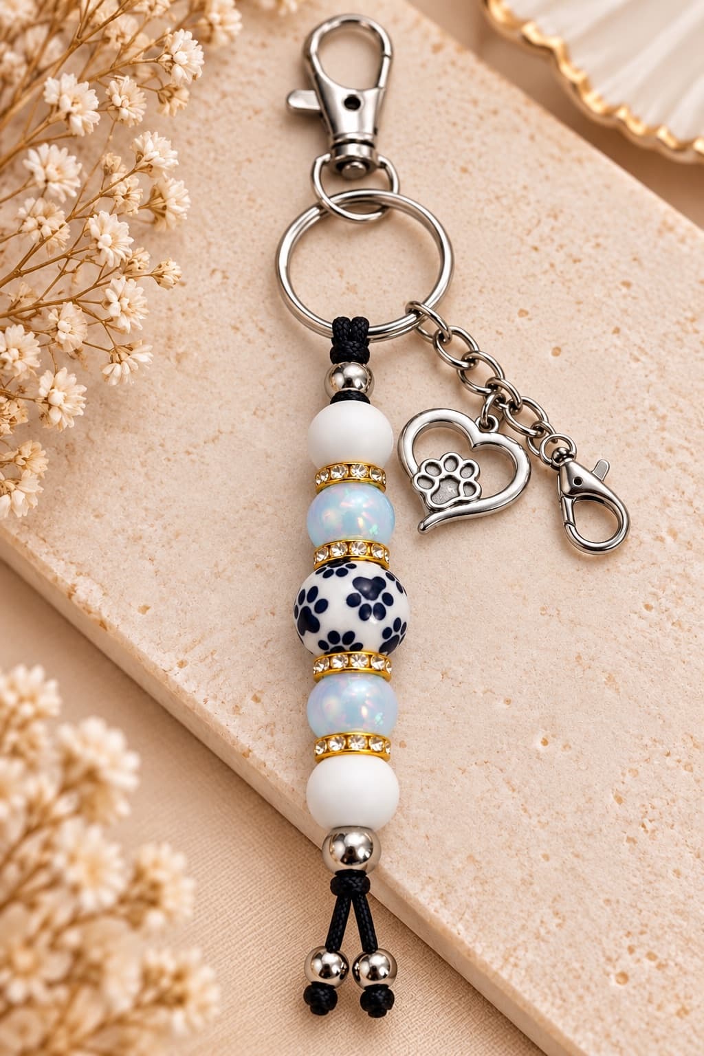 Pawsitive Vibes Keychain