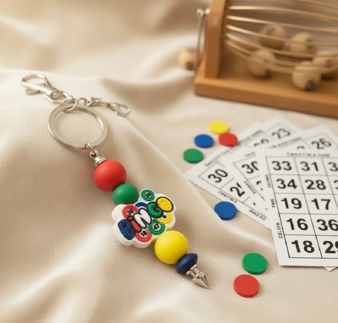 🎱 Lucky Bingo Keychain