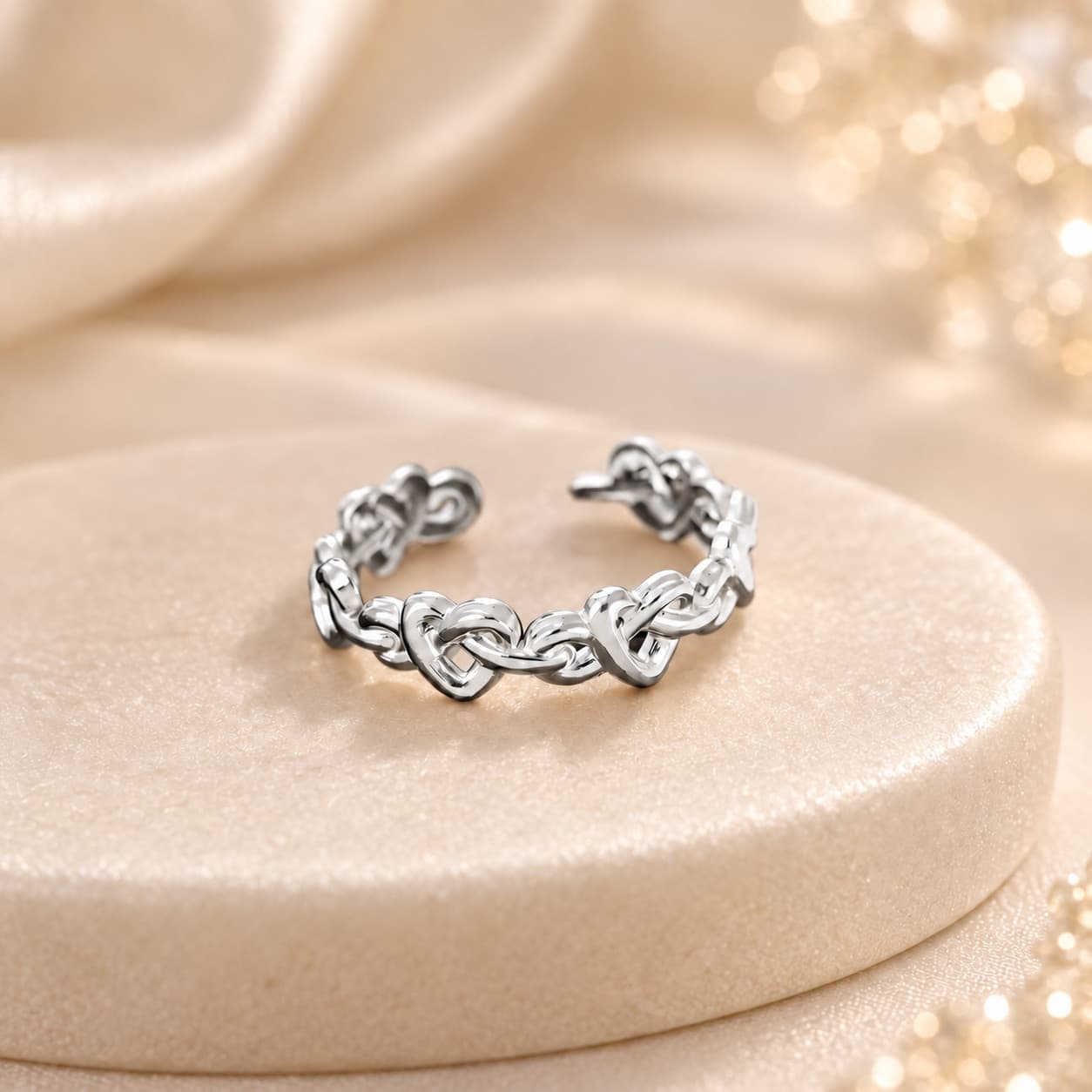 Hearts Forever Adjustable Ring