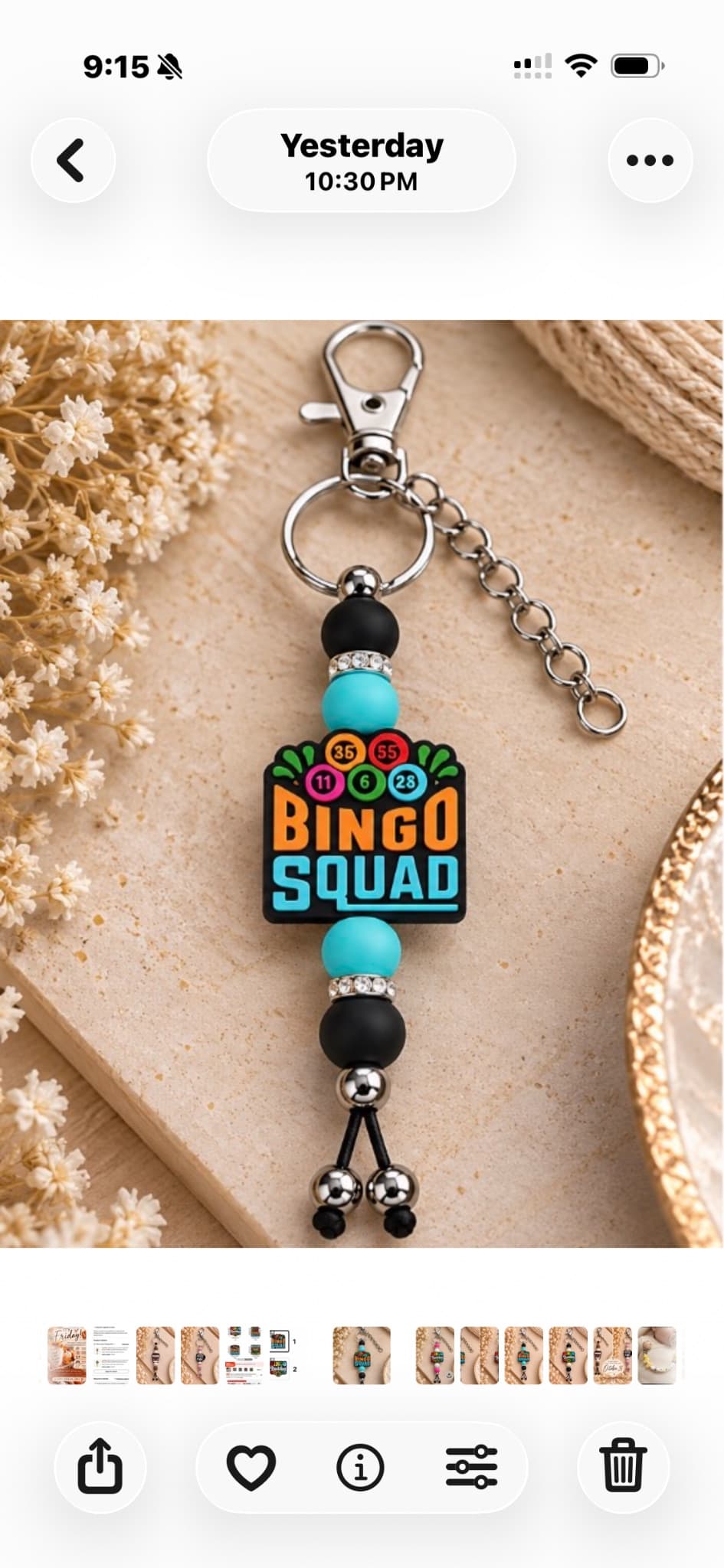 Bingo Squad Keychain