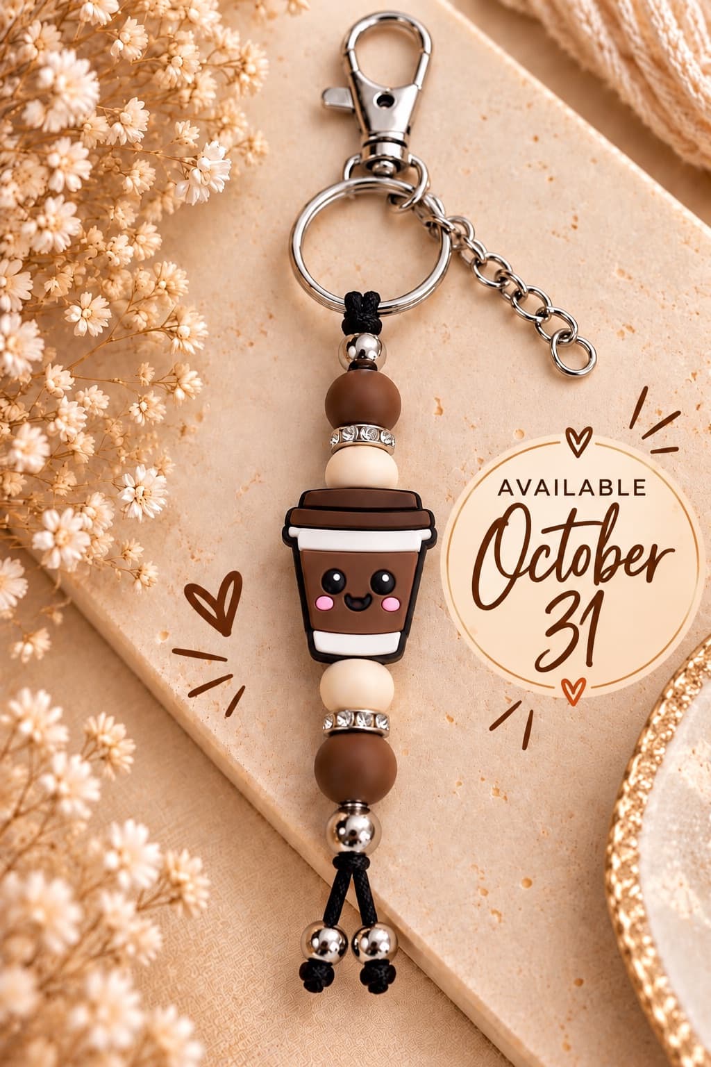 Coffee Cutie Keychain