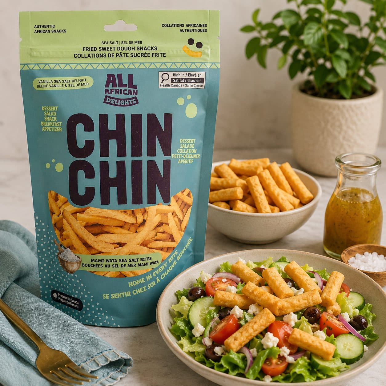 Chin Chin Sweet Fried Dough Sticks 200g - Sea Salt