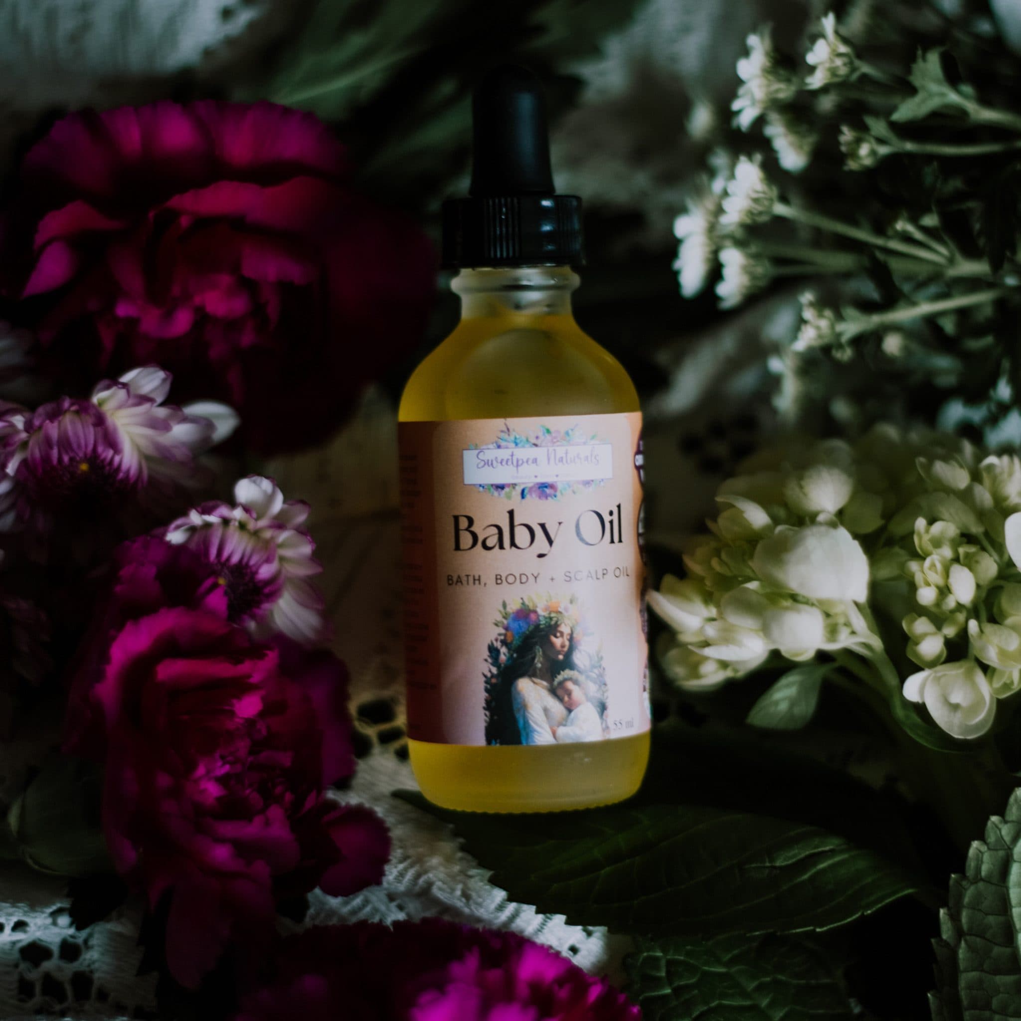 Baby Oil for Bath, Body and Scalp 55 ml