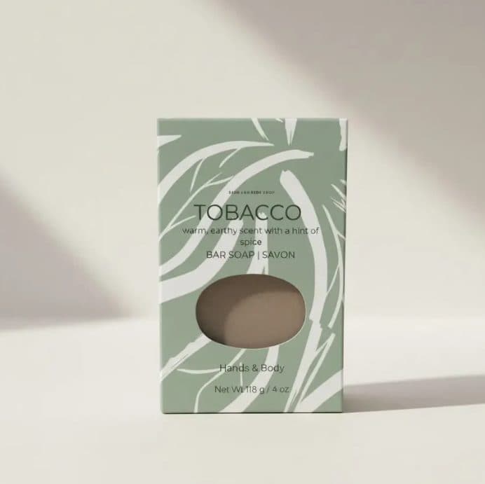 Tobacco leaf soap bar