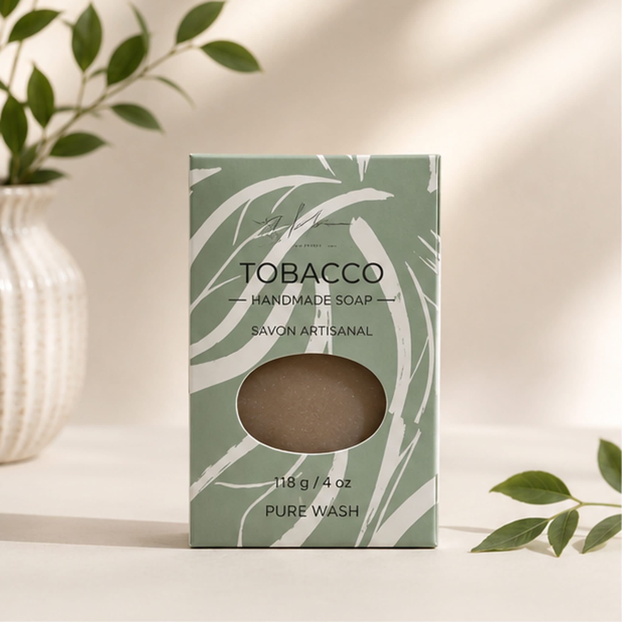Tobacco leaf soap bar