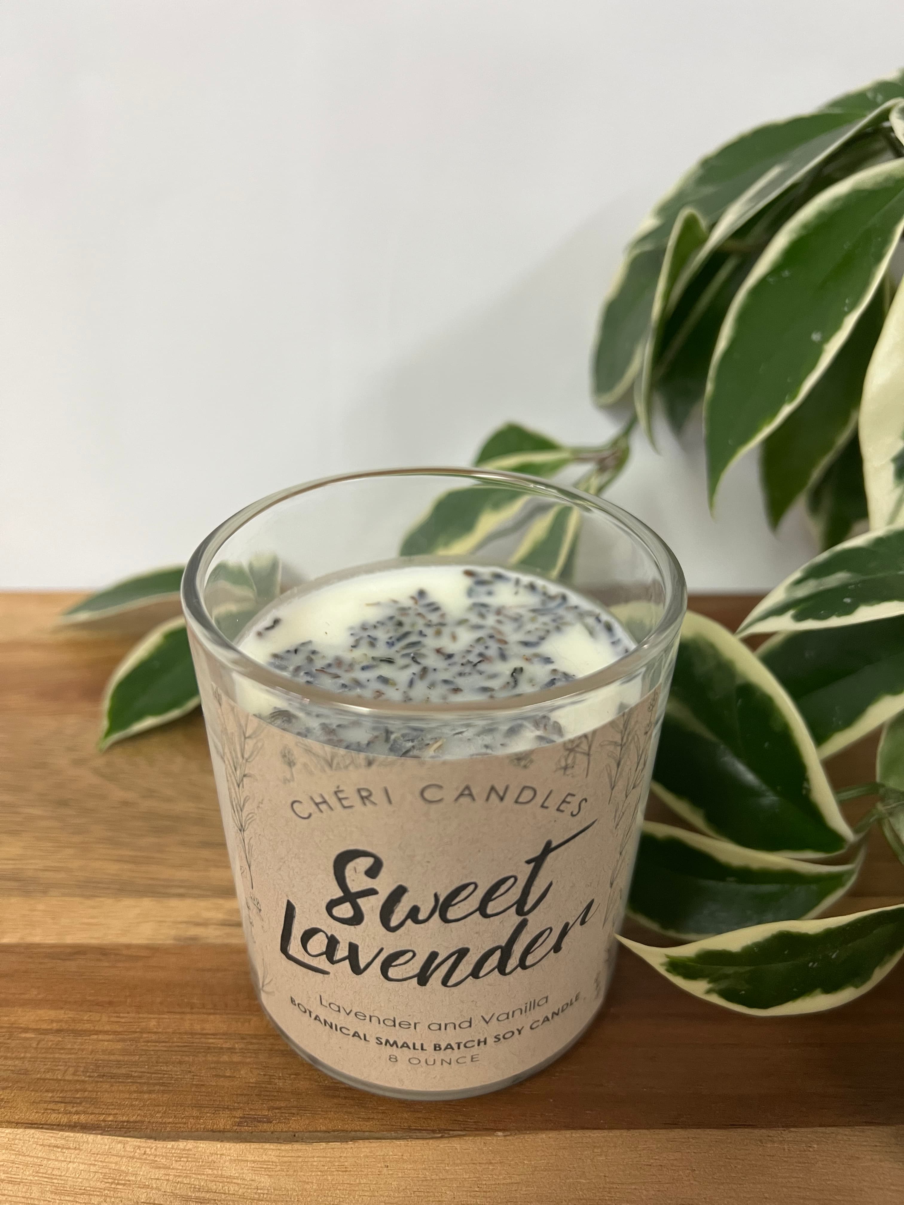 Sweet Lavender Botanical Soy Candle