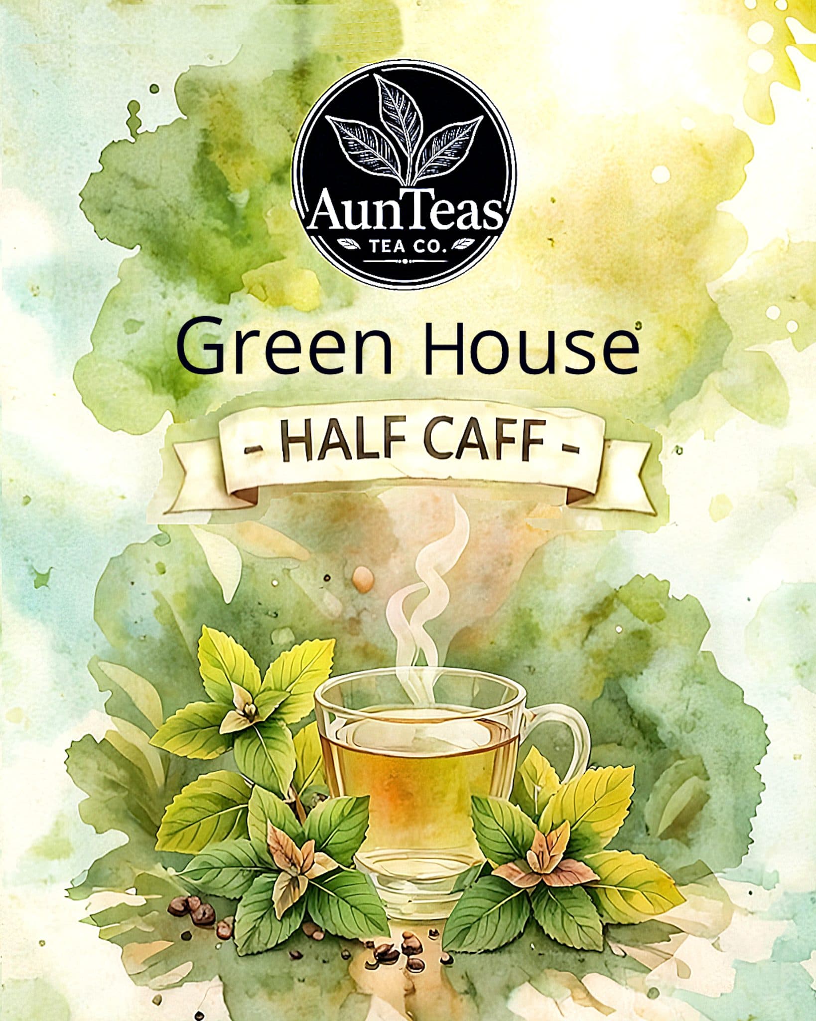 AunTeas Green House Half Caff 100 g